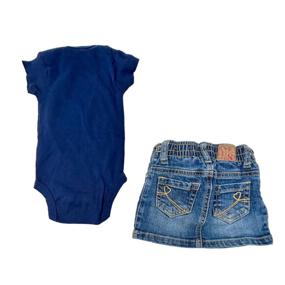 Baby Girl's Outfits, 1 Skirt, 2 Shorts, 1 Leggings, 4 Body Suits - Size 6-9 Mo - Picture 9 of 13